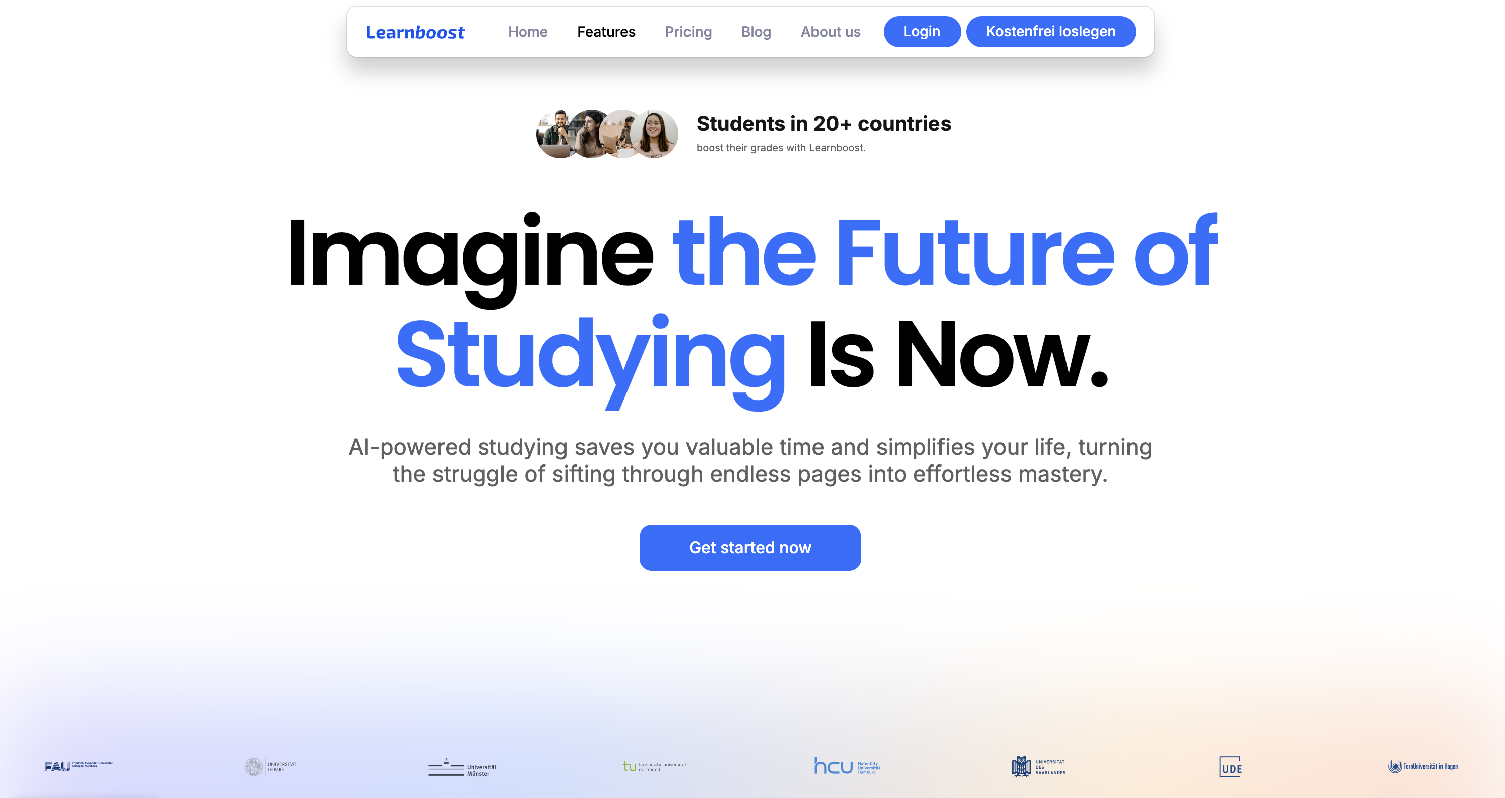 Learnboost platform interface